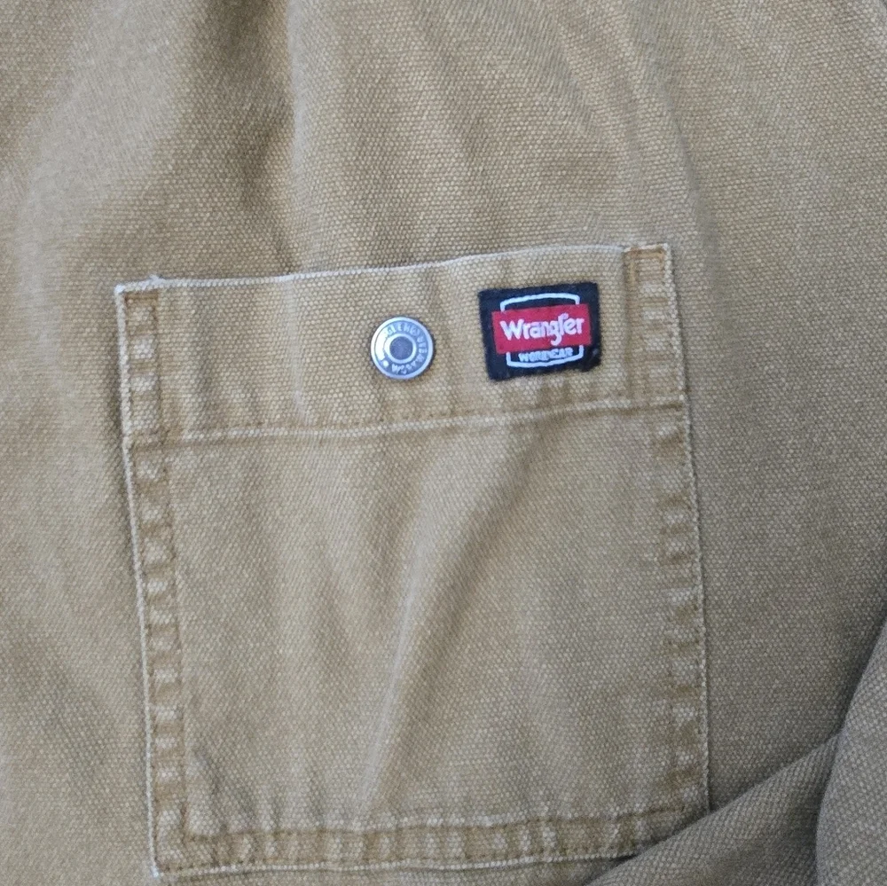 Wrangler Hooded Chore Jacket Mens Xl 46-48 Barn Western Distressed